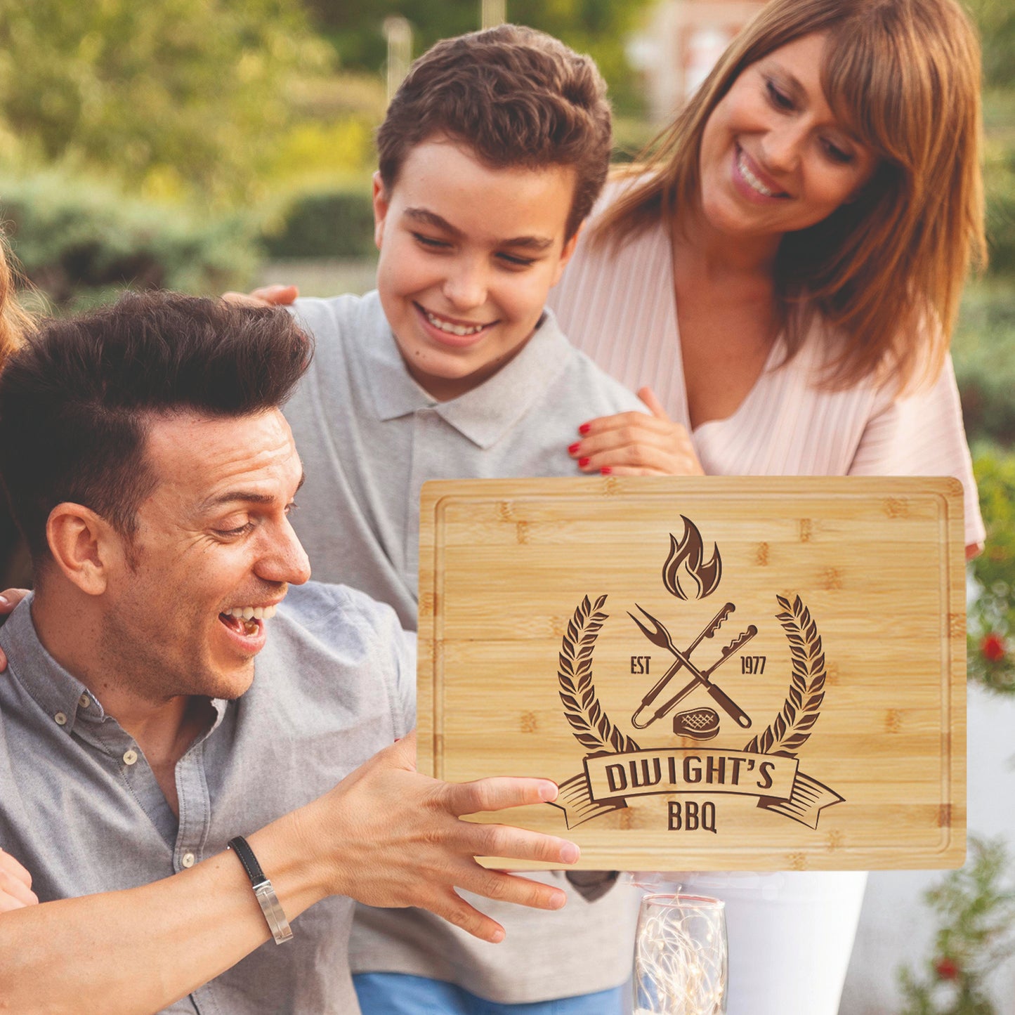 Tayfus Custom BBQ Cutting Board with Premium Grill Design