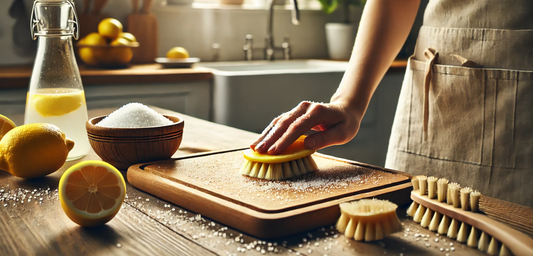 How to Clean a Wooden Cutting Board with Lemon and Salt