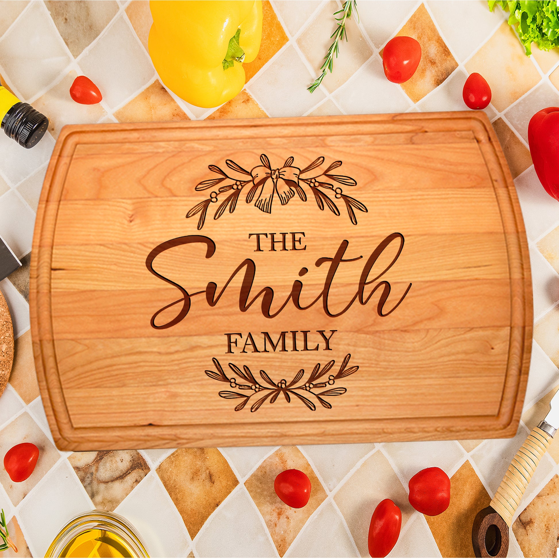 Tayfus Custom Engraved Christmas Cutting Board - TAYFUS Holiday Special