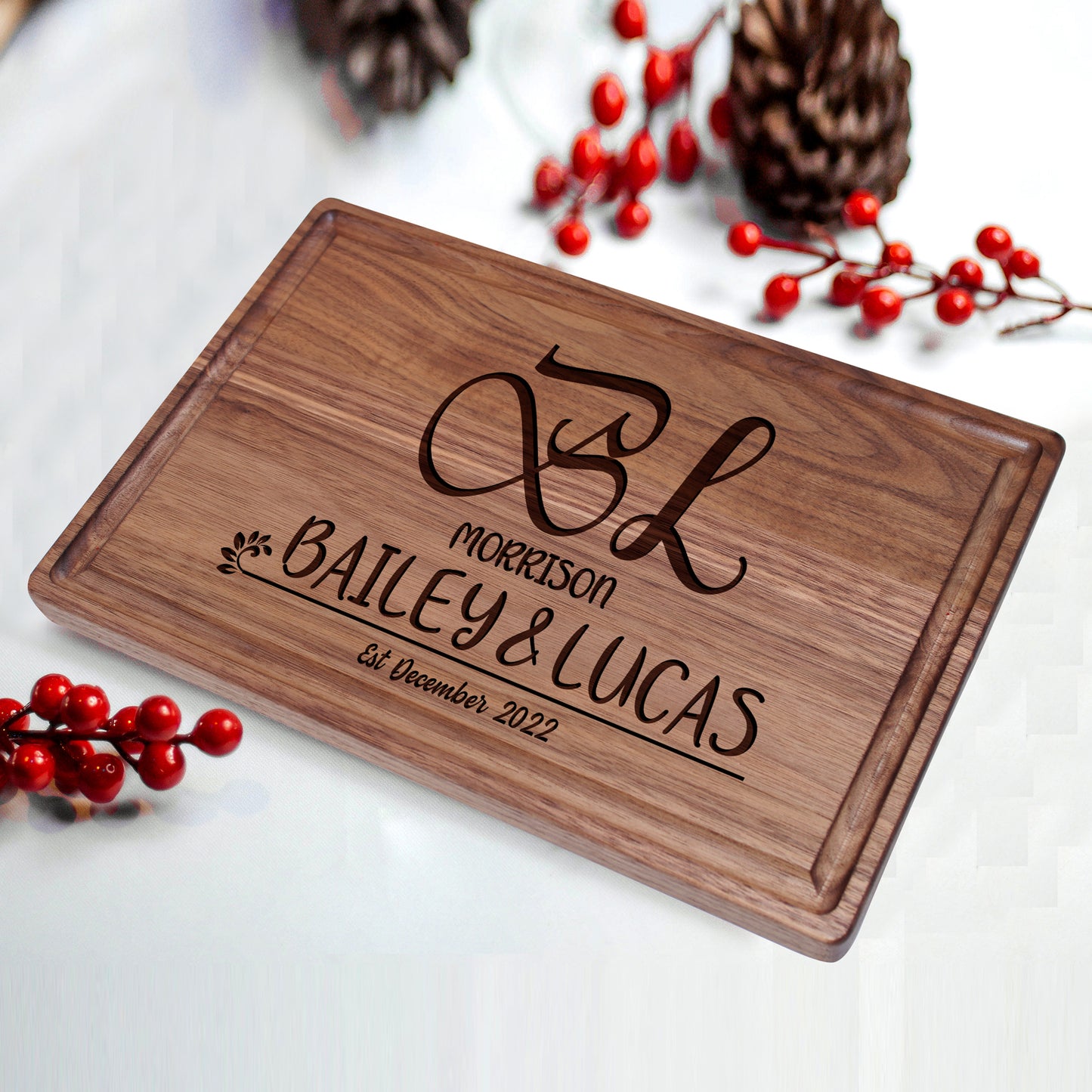 Tayfus TAYFUS Christmas Cutting Board - Ideal Personalized Gift