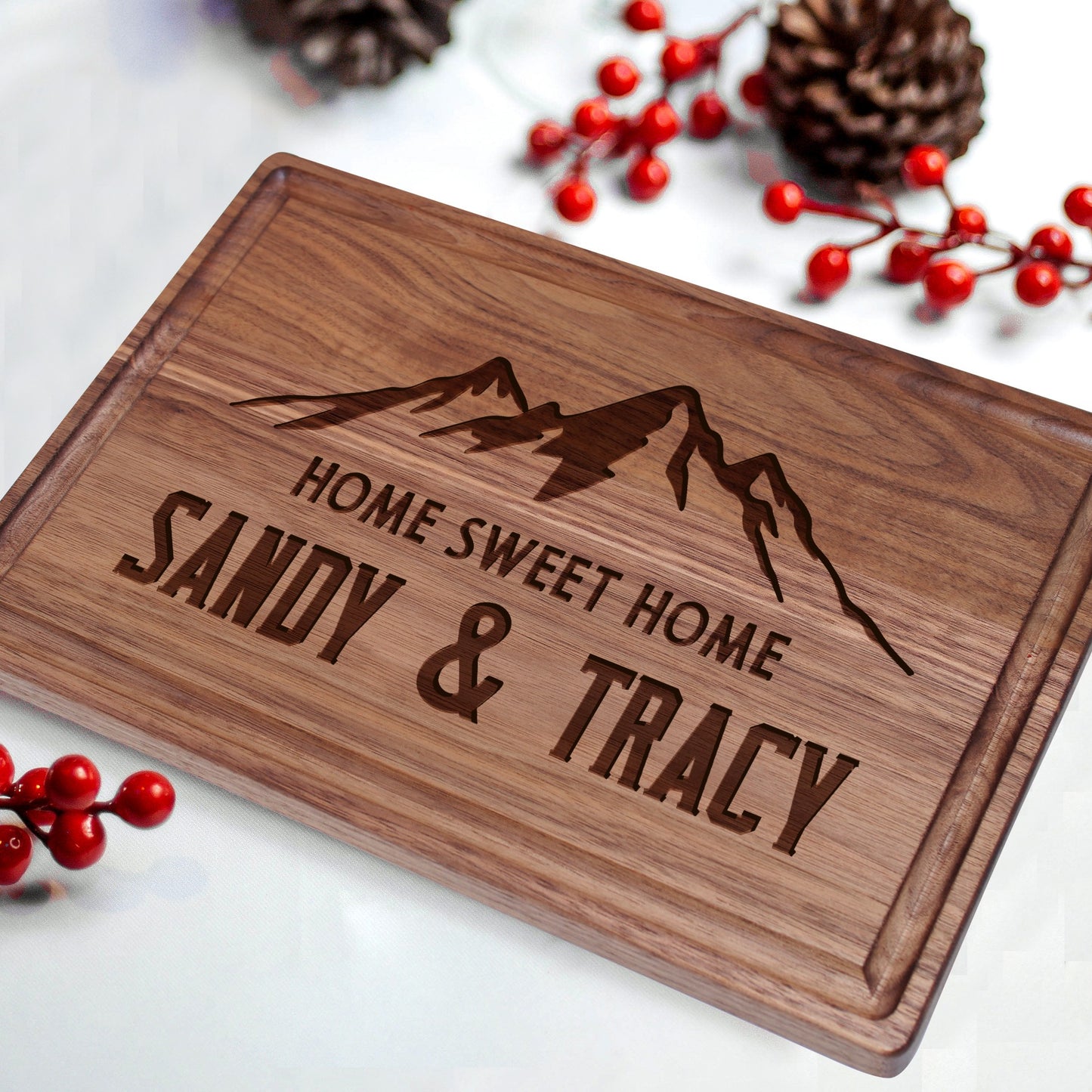 Tayfus Mountain Landscape Cutting Board Design - Perfect for Outdoor Enthusiasts