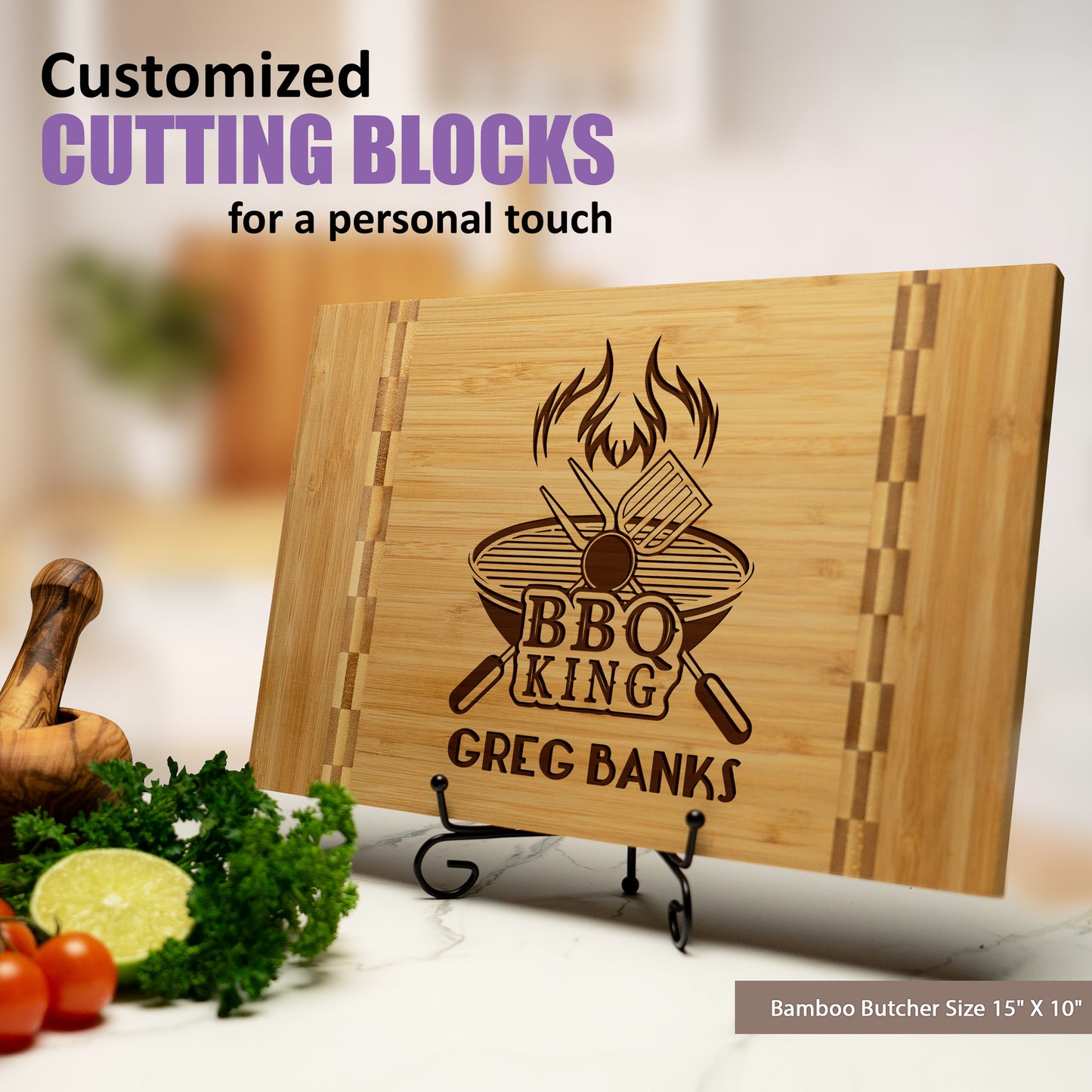 Tayfus TAYFUS Cutting Board - Customizable Gift for Every Chef