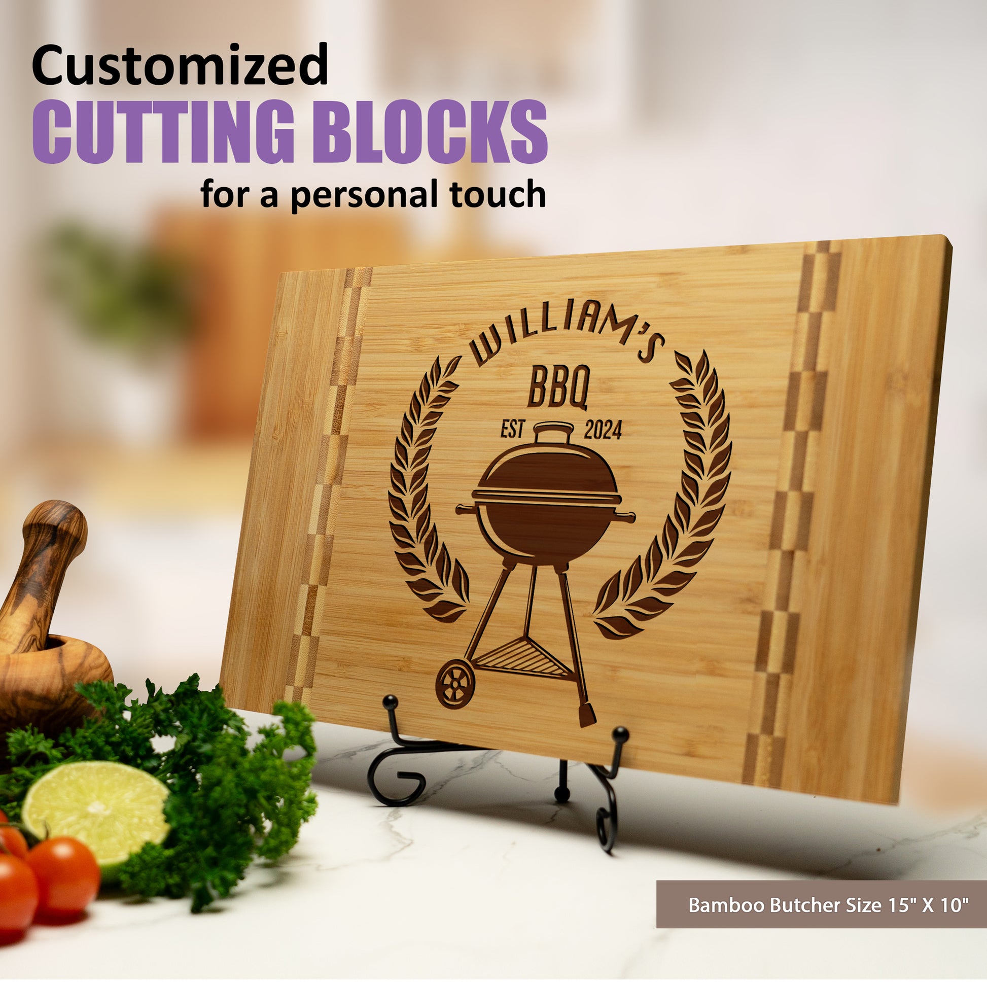 Tayfus Unique TAYFUS Cutting Board - Custom Engraved Kitchen Gift