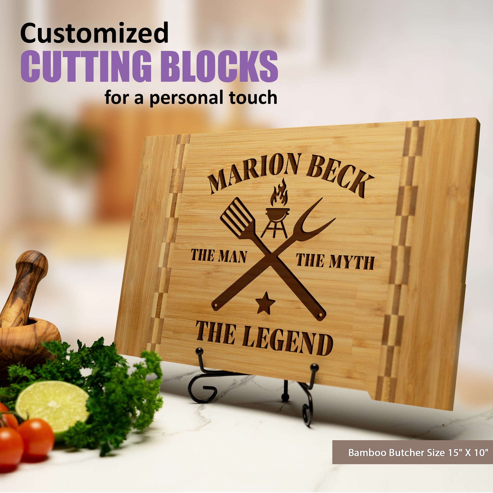 Tayfus TAYFUS Personalized Cutting Board - Handmade Elegance