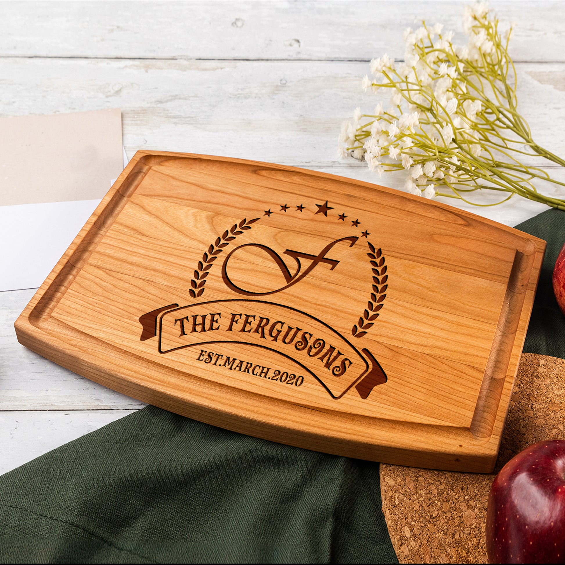 Tayfus TAYFUS Christmas-Themed Cutting Board - Personalized Gift Idea