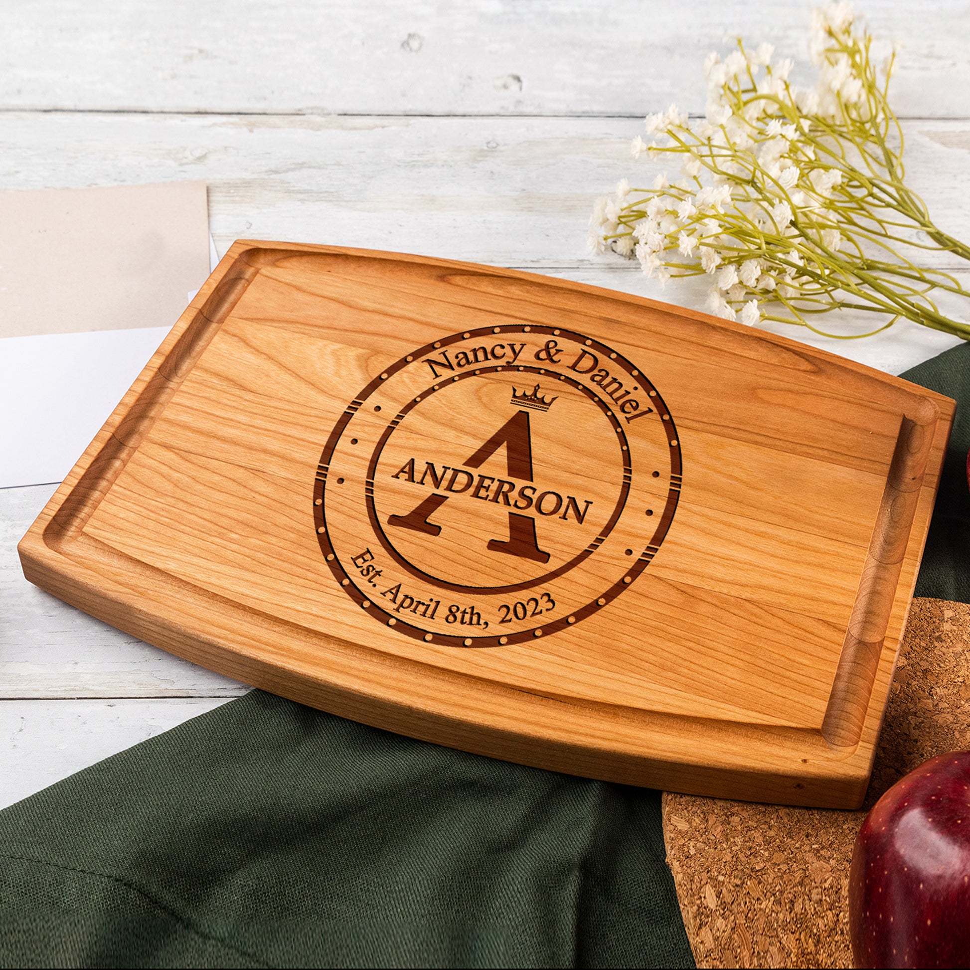 Tayfus TAYFUS Christmas Cutting Board - Custom Engraved for the Season