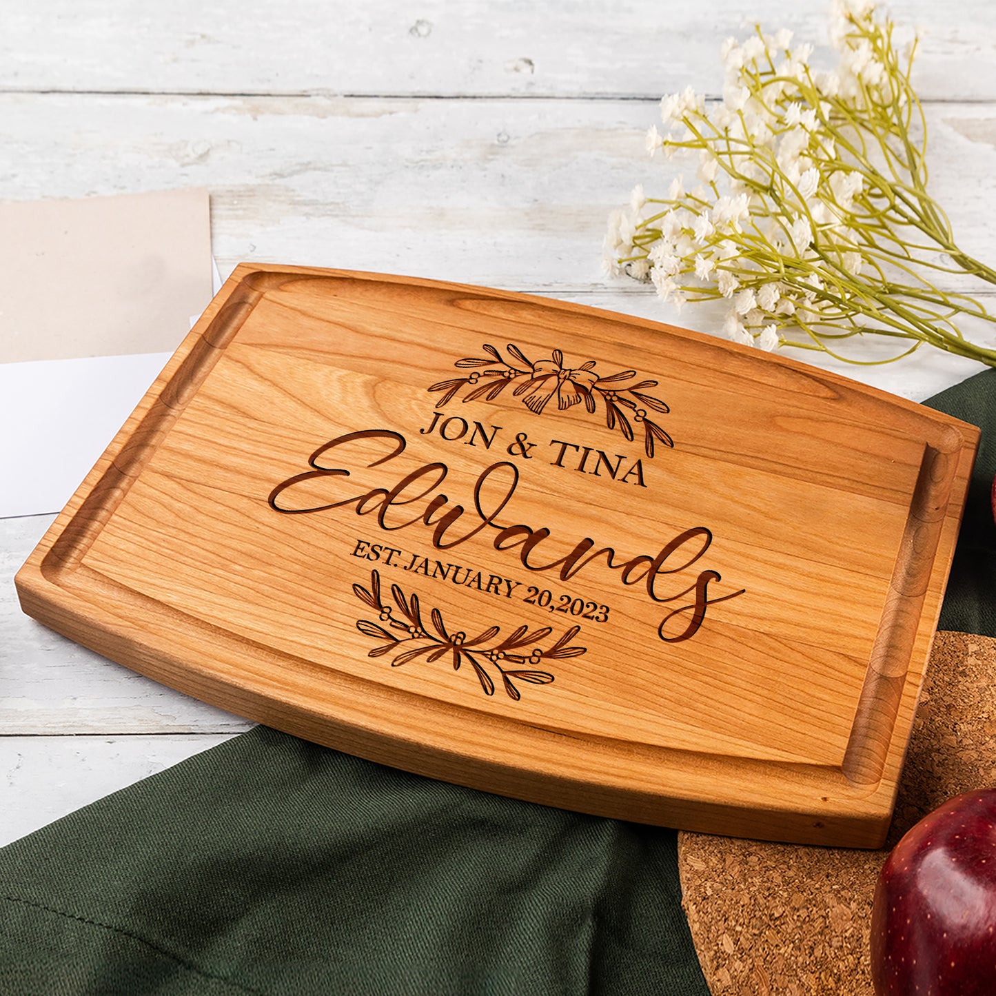 Tayfus Custom Engraved Christmas Cutting Board - TAYFUS Holiday Special