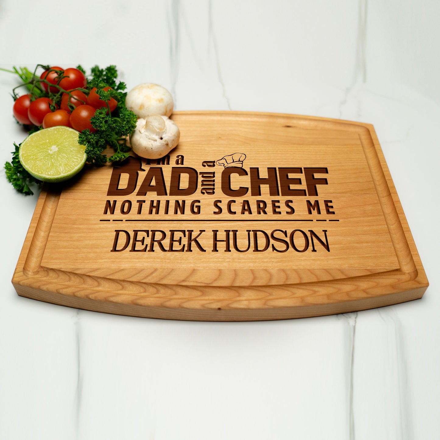 Tayfus Personalized BBQ Chef Cutting Board - Bold and Fun Design