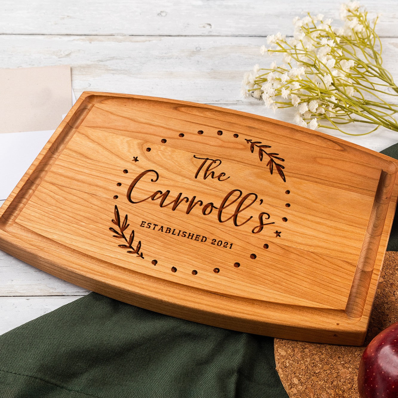 Tayfus TAYFUS Wooden Cutting Board - A Personalized Masterpiece