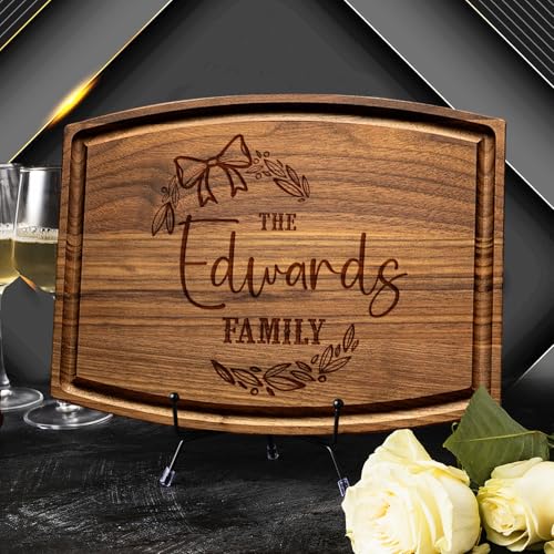 Tayfus Personalized Christmas Cutting Board - Custom Engraved Wood Gift