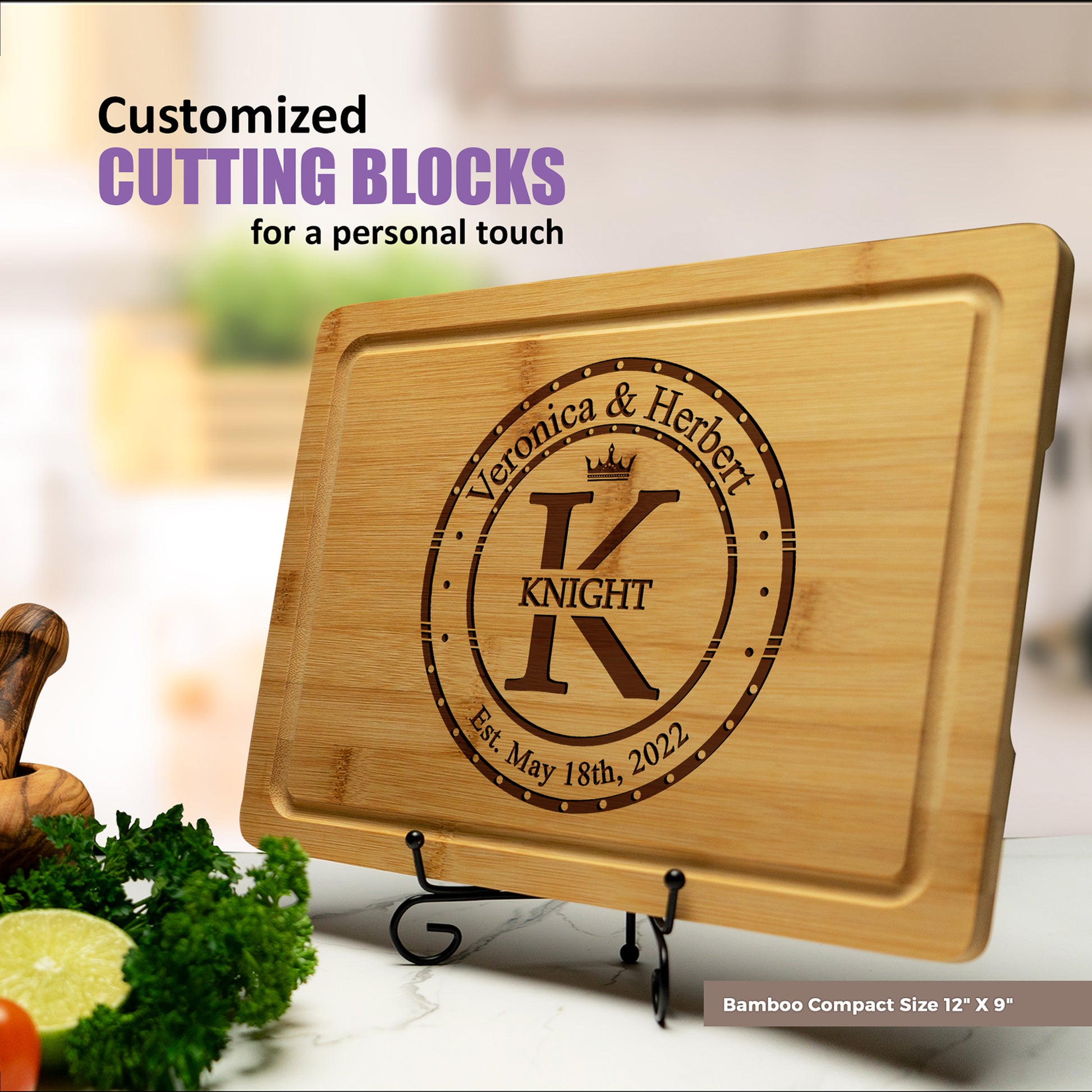 Tayfus TAYFUS Christmas Cutting Board - Custom Engraved for the Season