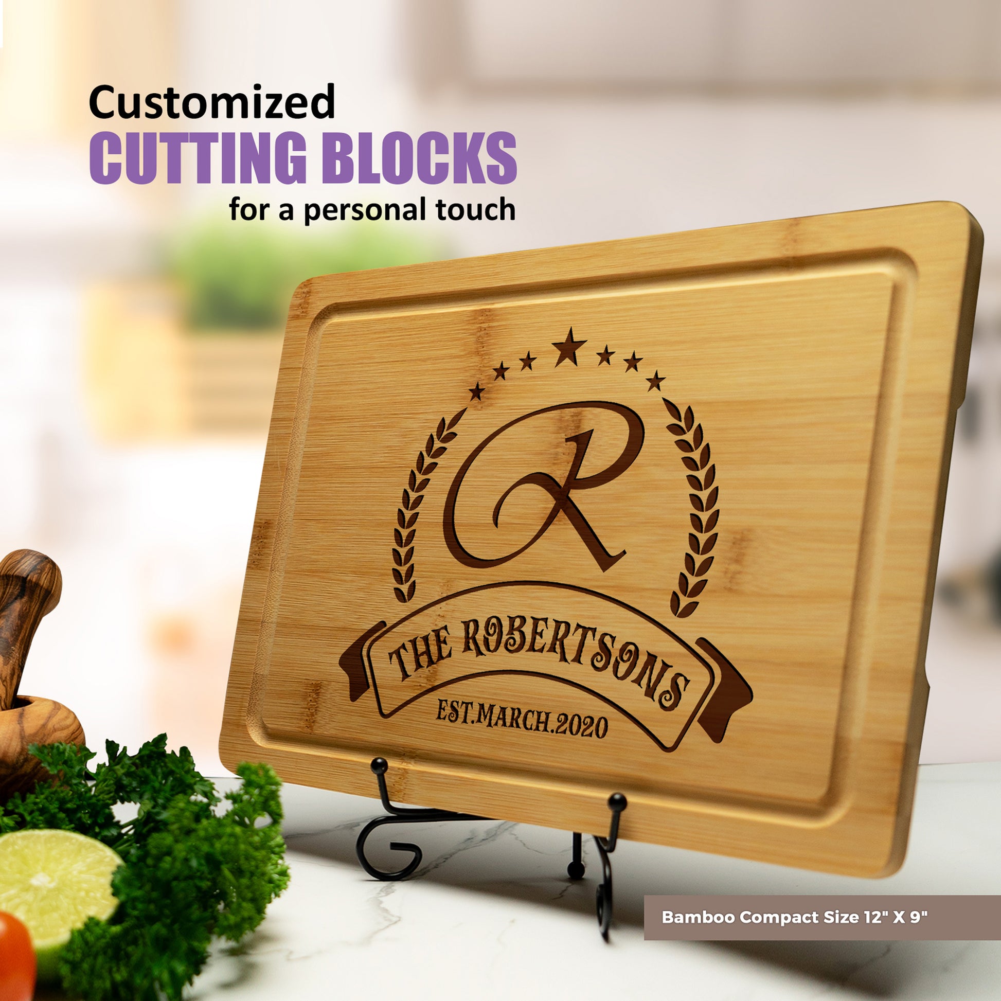 Tayfus TAYFUS Christmas-Themed Cutting Board - Personalized Gift Idea