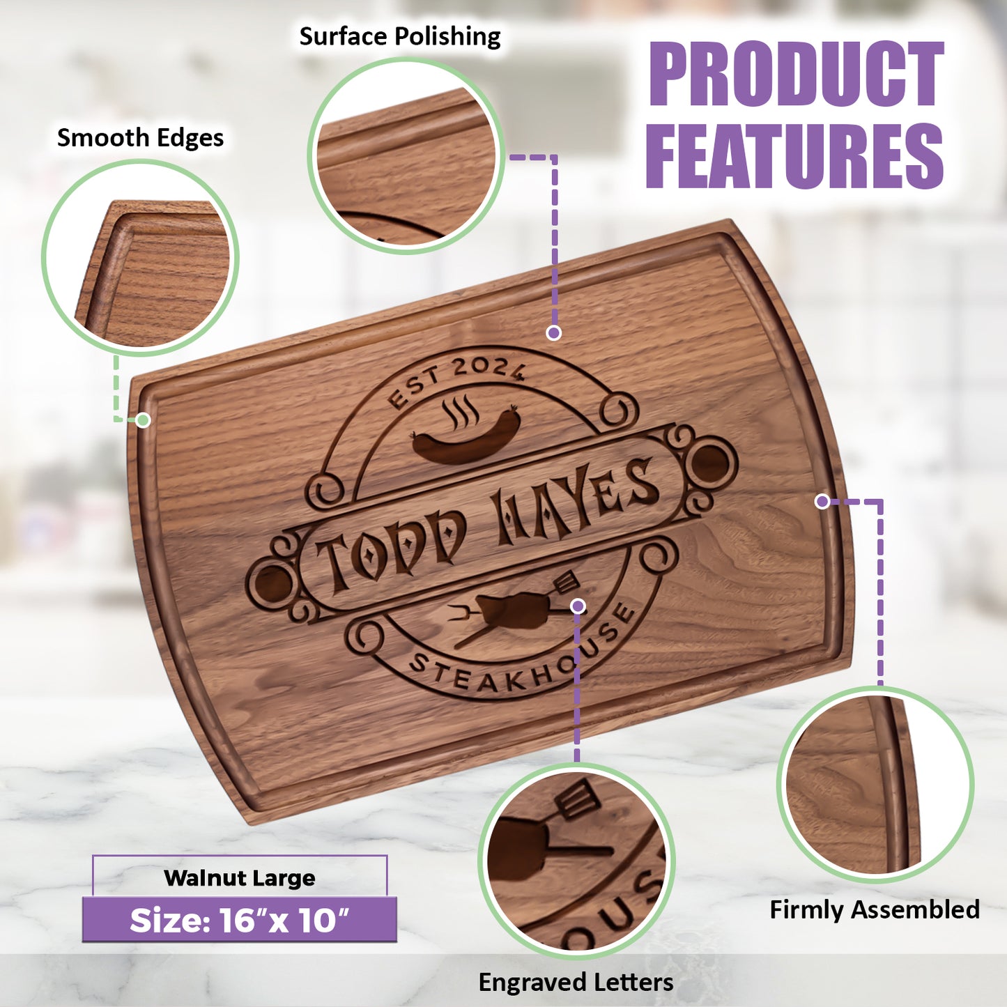 Tayfus TAYFUS Custom Cutting Board - A Gift Beyond Ordinary