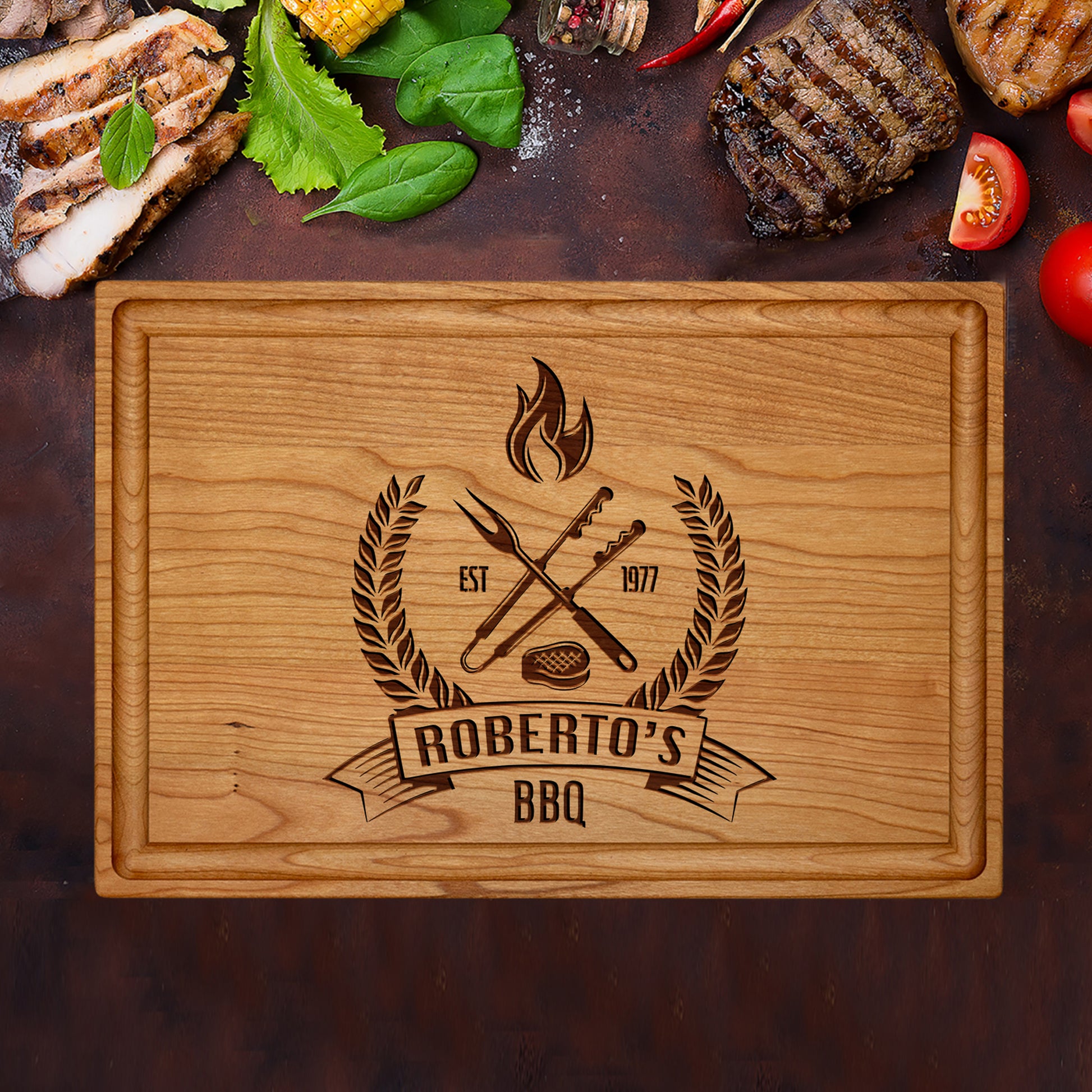 Tayfus TAYFUS Wooden Cutting Board - Personalized for Any Occasion