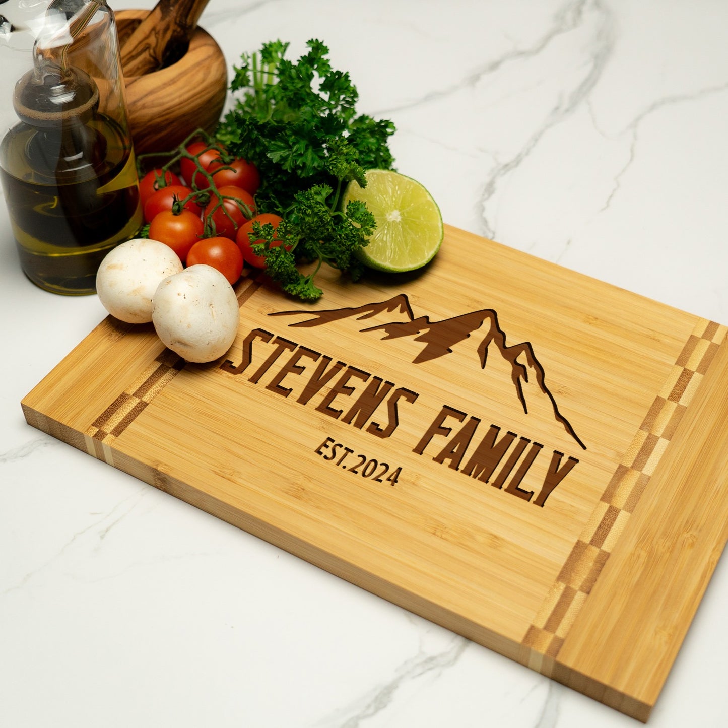 Tayfus Mountain Landscape Cutting Board Design - Perfect for Outdoor Enthusiasts