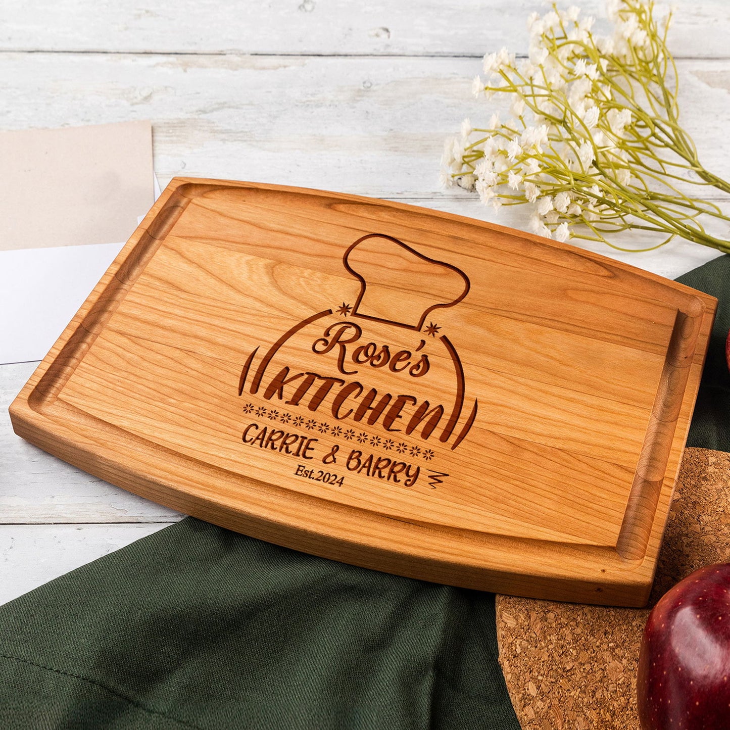 Tayfus Personalized Hand-Printed Cutting Boards - Fresh & Stylish