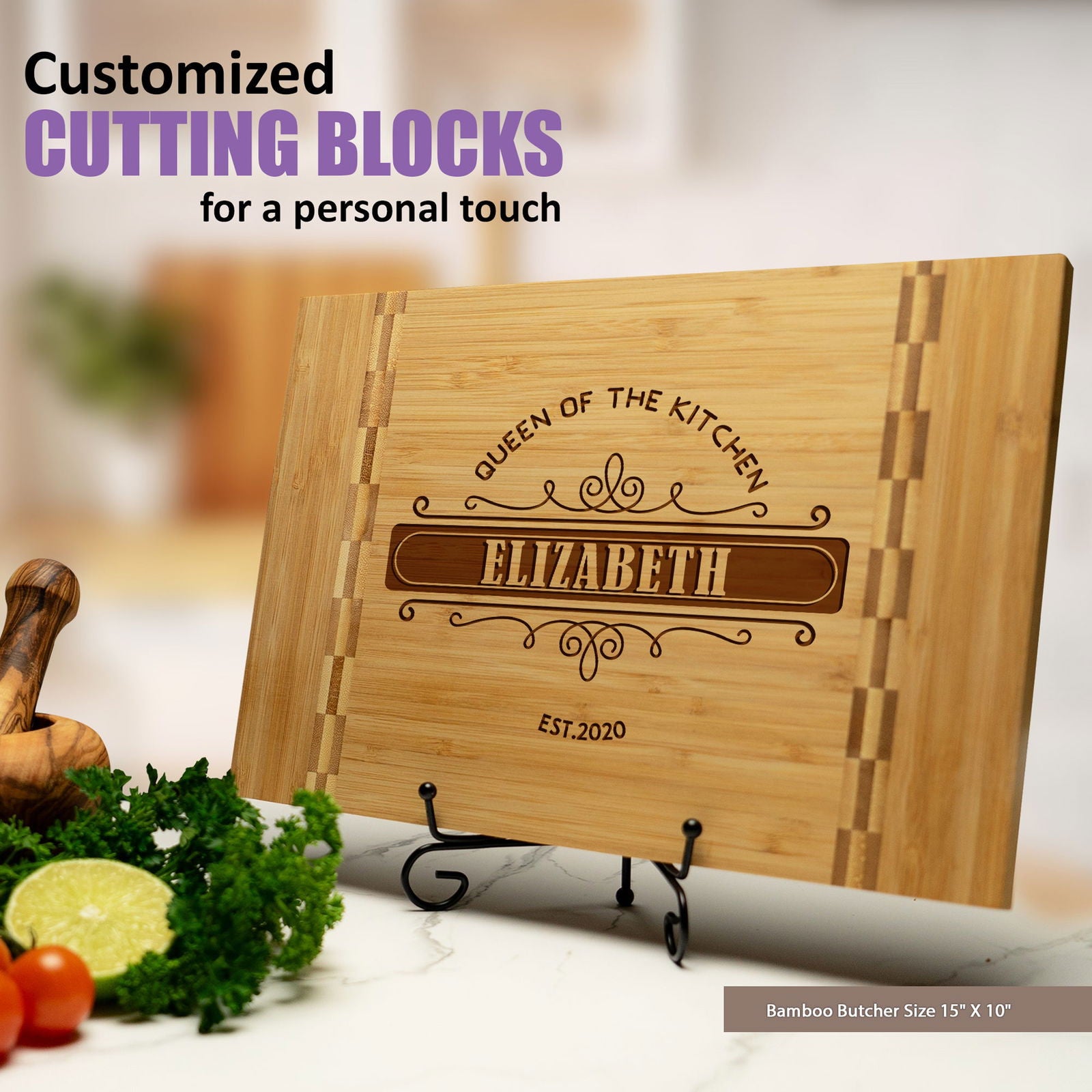 Tayfus Custom "Best Grandma Ever" Cutting Board – Elegant Design