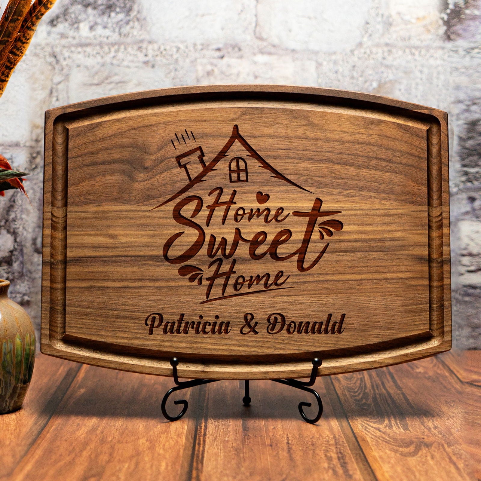 Custom Cutting Board with Home Sweet Home Design - Tayfus