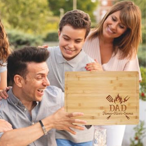 Tayfus Personalized Engraved Wooden Cutting Board – Unique Gift for Dad or Grandpa