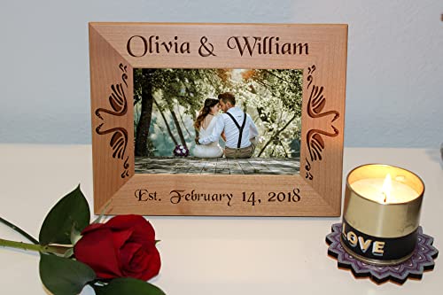 Tayfus Personalized Photo Frame - Customized Wooden Picture Frame